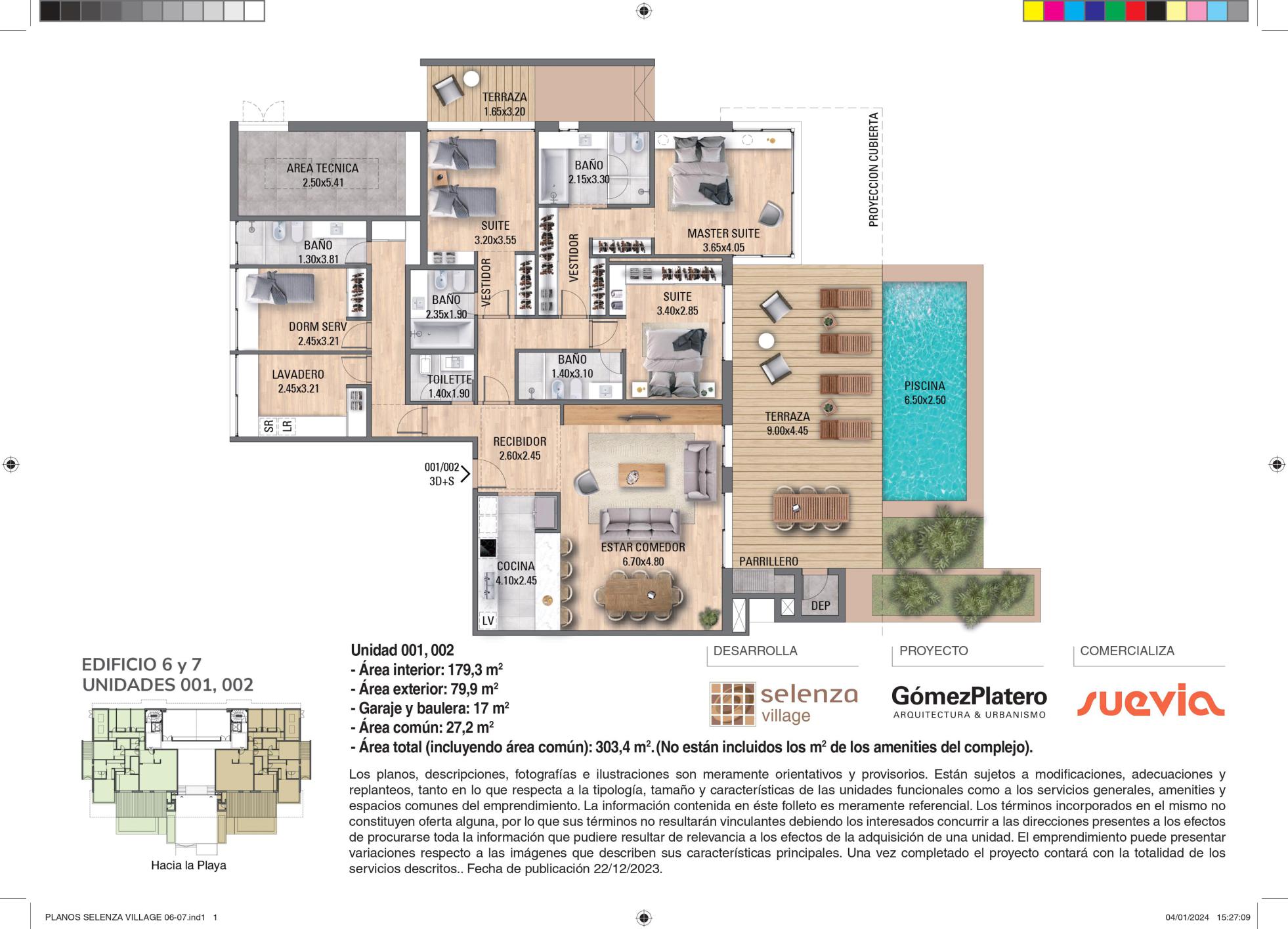 Selenza Bloque 7 PB 3 dorm + dep - foto 12